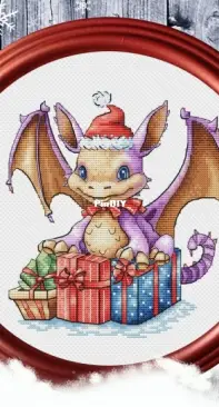 Christmas Dragon 4 Cross Stitch Pattern by Vitaliya Mishchuk