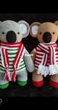 Lendich Crochet - Georgia Scott - Christmas Koala - English