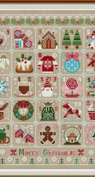 Christmas Advent Calendar by Stitch Mom Studio