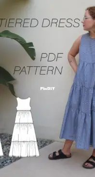 Tiered Dress - Mono Patterns