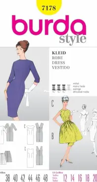 Burda Style - 7178 - Dress.
