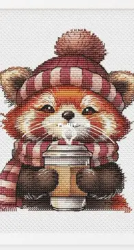 Red Panda with Coffee - Svetlana Sichkar