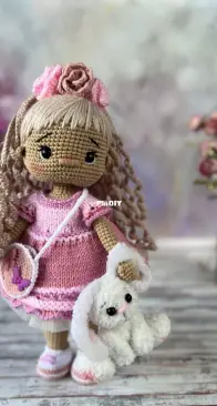 CrochetBunnyDesign - Soni Toys - Irina Tarasova - Cosmea doll outfit set