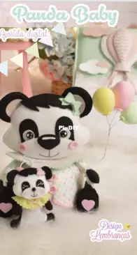 Design Lembranças - Marcele Rojas - Baby Panda - Portuguese