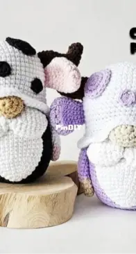 Crochet Wonders Design - Olga Kurchenko - Cow Gnome - English
