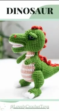 Lovely Crochet Toys - Dinosaur - English
