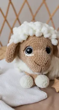 Pufy toys - Sheep pajama bag crochet by Angelina - English