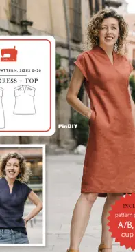 Liesl + Co. Fira Dress + Top sewing pattern