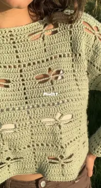 Marina Mitra - Dragonfly sweater - English