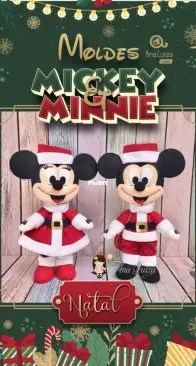 Ana Luiza Atelie - Christmas Mickey and Minnie - Portuguese - Free