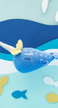Rico Design - Ricorumi - Foxy Crochet - Ellie Richards - Norah the narwhal - Dutch, French and English - Free