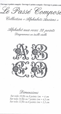 Le Passé Composé Marjorie Massey - Alphabets aux roses 32 points  XSD + PCS