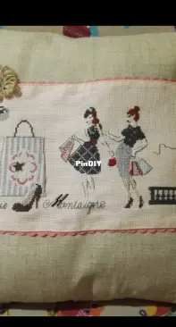 Cross stitch cushion_pattern Veronique Enginger