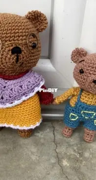 Granny bear and her little son